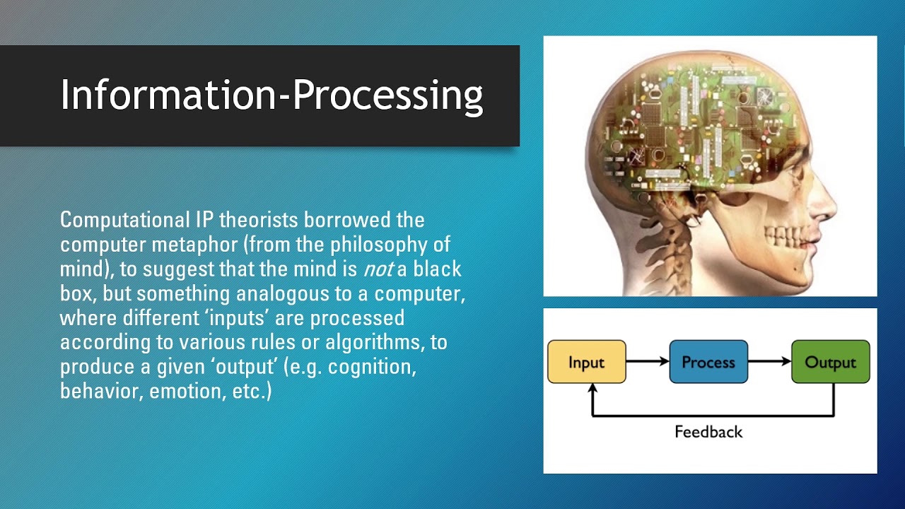 Computer process information. Information processing. Information and information processes. Cognitivism (Psychology). Theory of Computation Simplified.