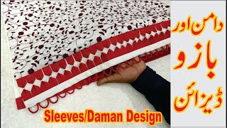 Latest and Beautiful Daman/Sleeves Design for Kameez 2023 By Darzi Online