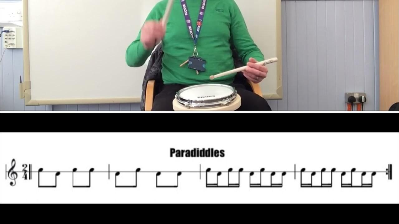 Paradiddles Beginner Snare Drum Exercise YouTube