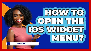 How To Open The iOS Widget Menu?