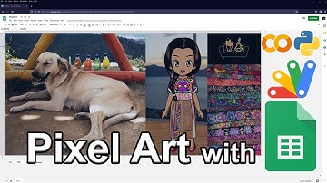 Pixel Art with Google Sheets Using Google Colab and Google Apps Script