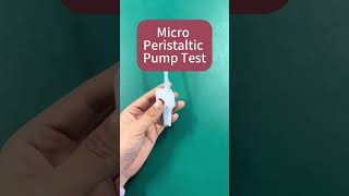 Micro Peristaltic Pump Test | Precision Flow Performance Verification