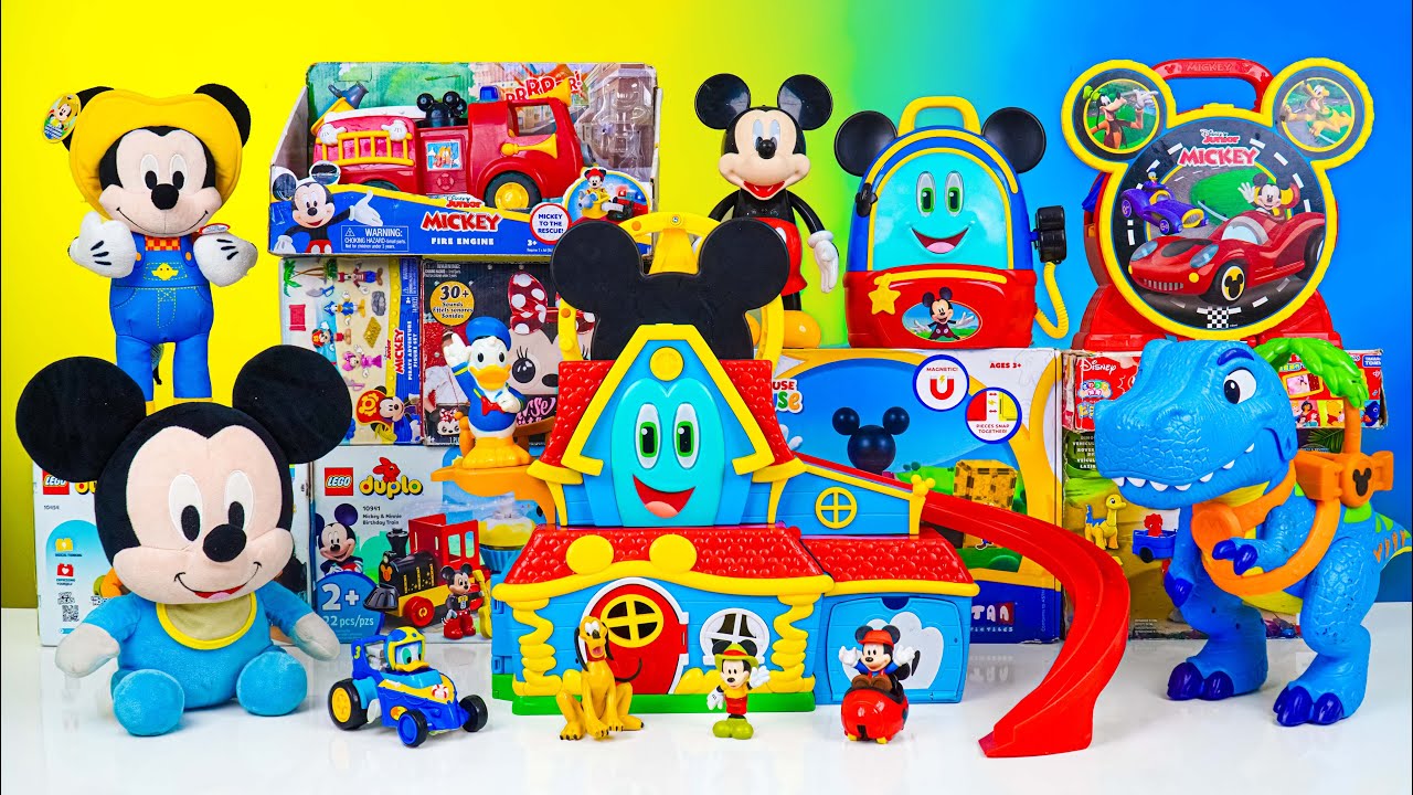 Satisfying with Unboxing Disney Mickey Mouse Jumbo Fun House Playset ...
