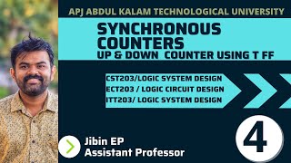 Synchronous Counter | Part 1| UP and Down Counter using TFF | ECT203 | CST203 | ITT203 | EET206 KTU