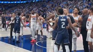 Kyrie Irving gets chippy with Devin Booker after he got into it with Luka Doncic