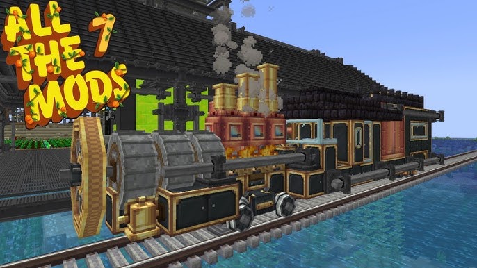 These Create Mod Steam Engines are AWSOME! #Createmod #create #createm