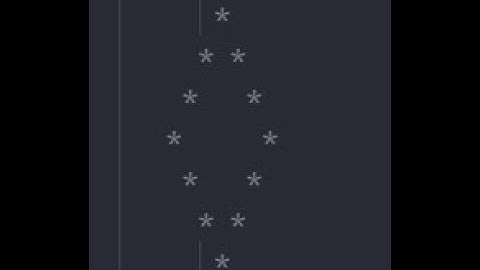 Hollow Diamond Pattern in C# | Pattern Printing