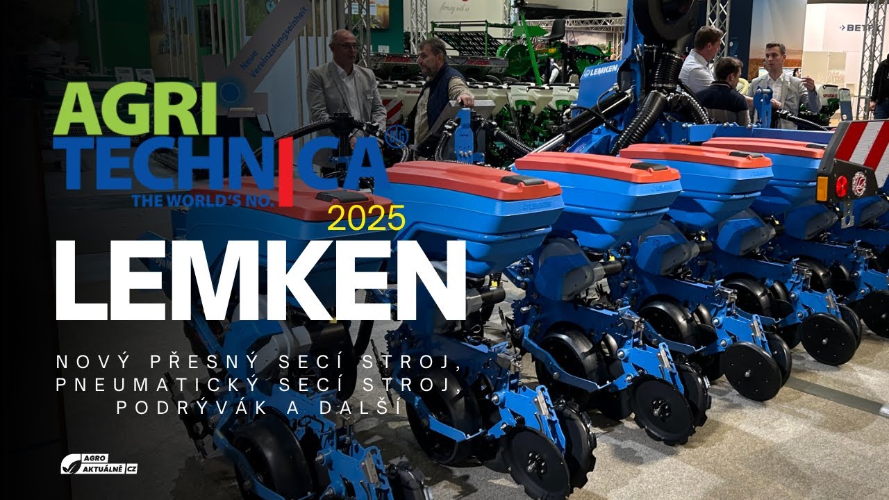 Lemken na veletrhu AGRITECHNICA 2025 - Nové secí stroje, podrývák, pluhy, podmítače a plečky