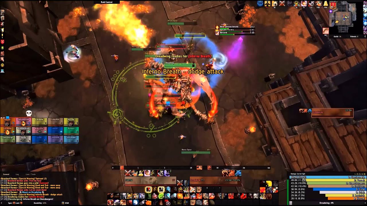 Heroic Beastlord Darmac - Fury Warrior POV