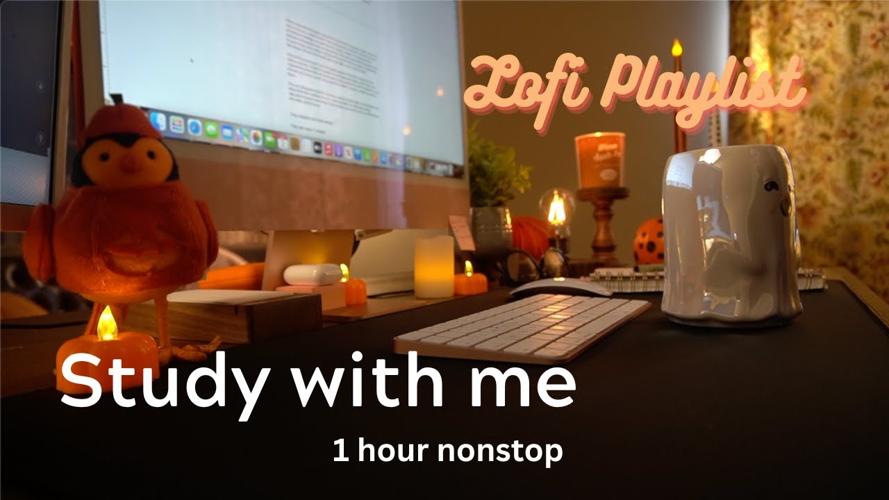 Relaxing Lofi Playlist / 1 Hour / Study with me / Silent timer - YouTube