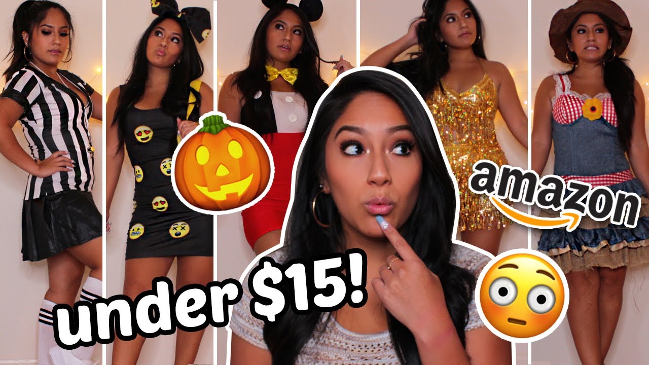 CHEAP UNDER 15 AMAZON HALLOWEEN COSTUME TRYON HAUL 2020! 5’ AND UNDER