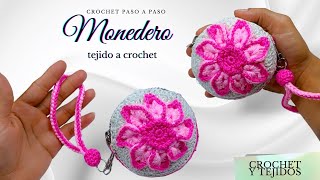 : SORPRENDENTE  monedero a CROCHET paso a paso / cartera tejida a crochet