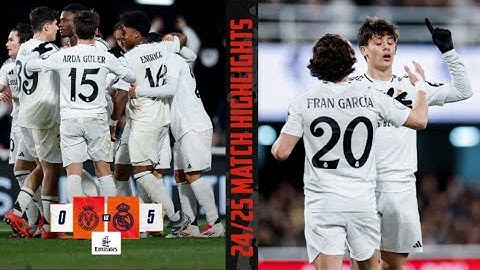 REAL MADRID 5:0 DEPORTIVA MINERA MATCH HIGHLIGHTS