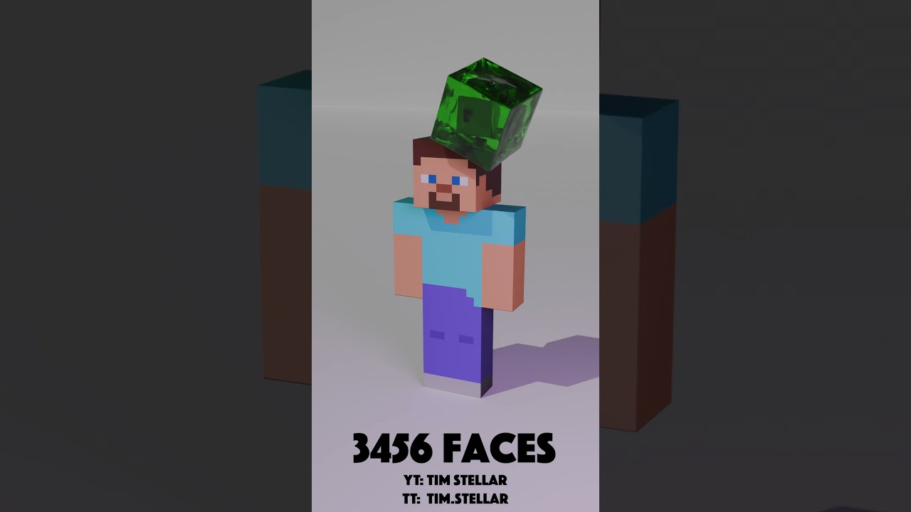 Реалистичный майнкрафт слайм блок | Realistic minecraft slime block