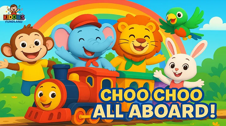 🚂 Choo Choo All Aboard! | Fun Jungle Train Song for Kids 🎶🦁🐘
