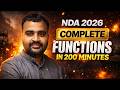 COMPLETE FUNCTIONS 🔥 |  ONE SHOT | 🚀 RAPID REVISION SERIES | NDA 2026 🇮🇳