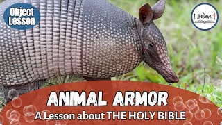 Object Lesson on THE HOLY BIBLE ~ "Animal Armor" ~ Nature Story for Kids!