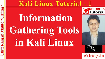 Kali Linux Tutorial 1 - Information Gathering Tools in Kali Linux