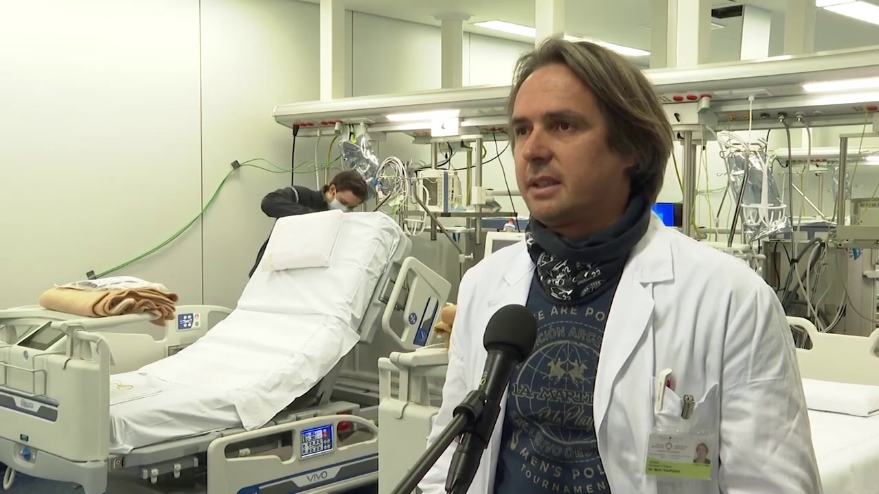 Abteilung Covid 2 im Krankenhaus Bozen