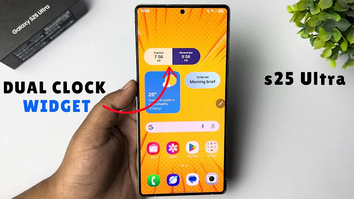How To Add Dual Clock Widget To Home Screen Of Samsung Galaxy S25/ S25 Ultra