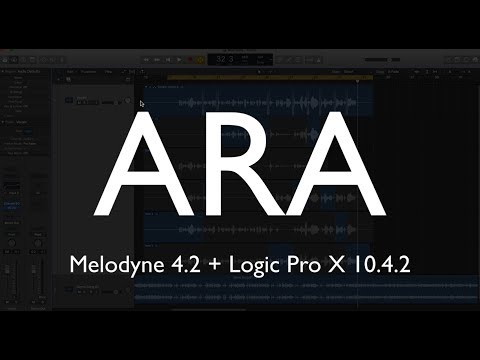 Melodyne 4.2 ARA + Logic Pro X 10.4.2