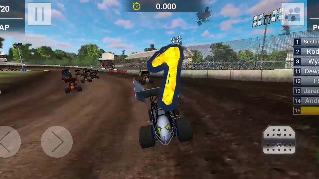 Ep1 playing a sprint car racing game on mobile - YouTube