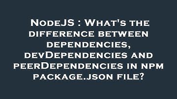 NodeJS : What