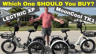 Lectric XP Trike Versus Mooncool TK1 eTrike: Which eBike Is Better?