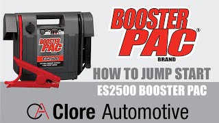 Booster Pac ES2500 Arrancador auxiliar de 1100 amperios pico 12 V 300  amperios de arranque