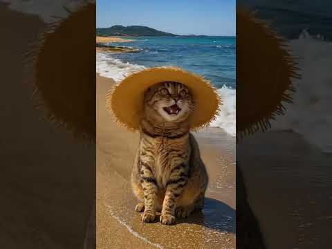 고양이 / "바다 여행, 정말 즐거워!" 바다 여행을 즐기는 냥이의 행복한 미소! 나도 바다가고 싶어 ㅠㅠ #고양이 #냥스타그램 #바다여행 #귀여워 #동물사랑
