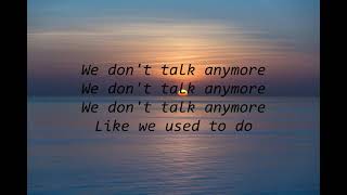 Charlie puth We don t talk anymore feat Selena Gomez