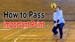 How to pass/Important Point【volleyball】