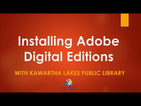Installing Adobe Digital Editions