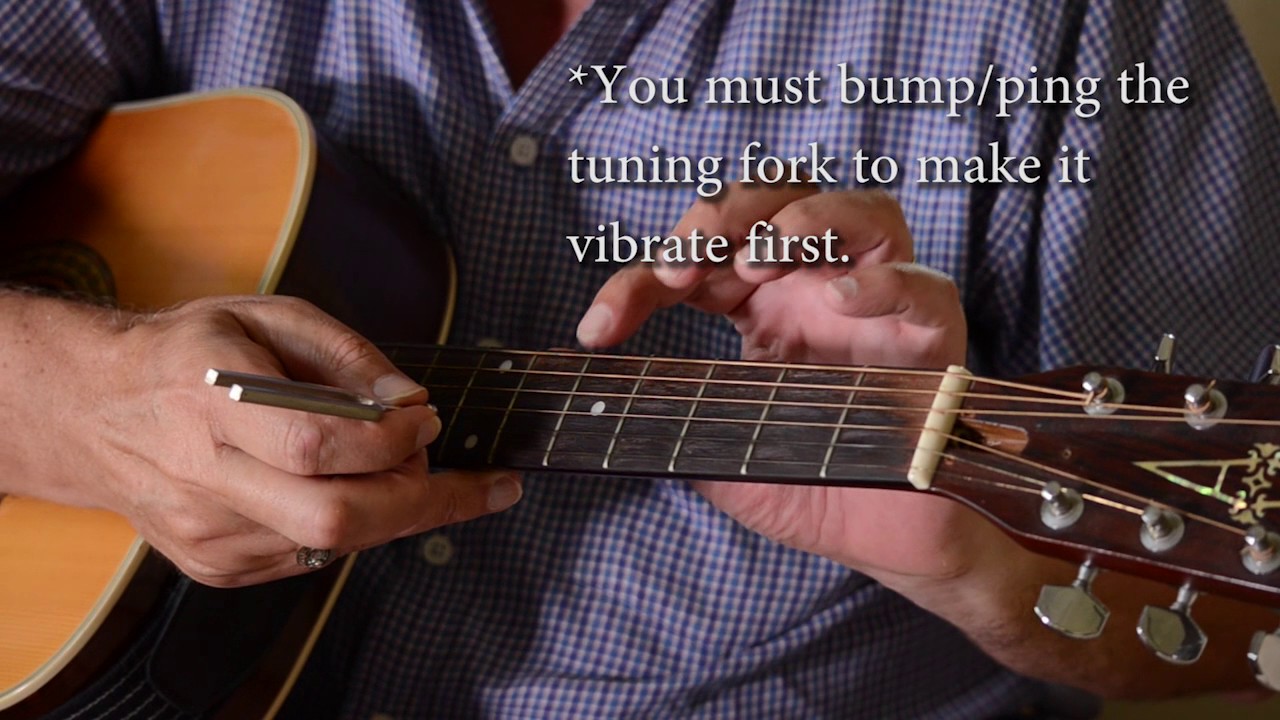 Tune a guitar with a (A 440) tuning fork even if you cant play.