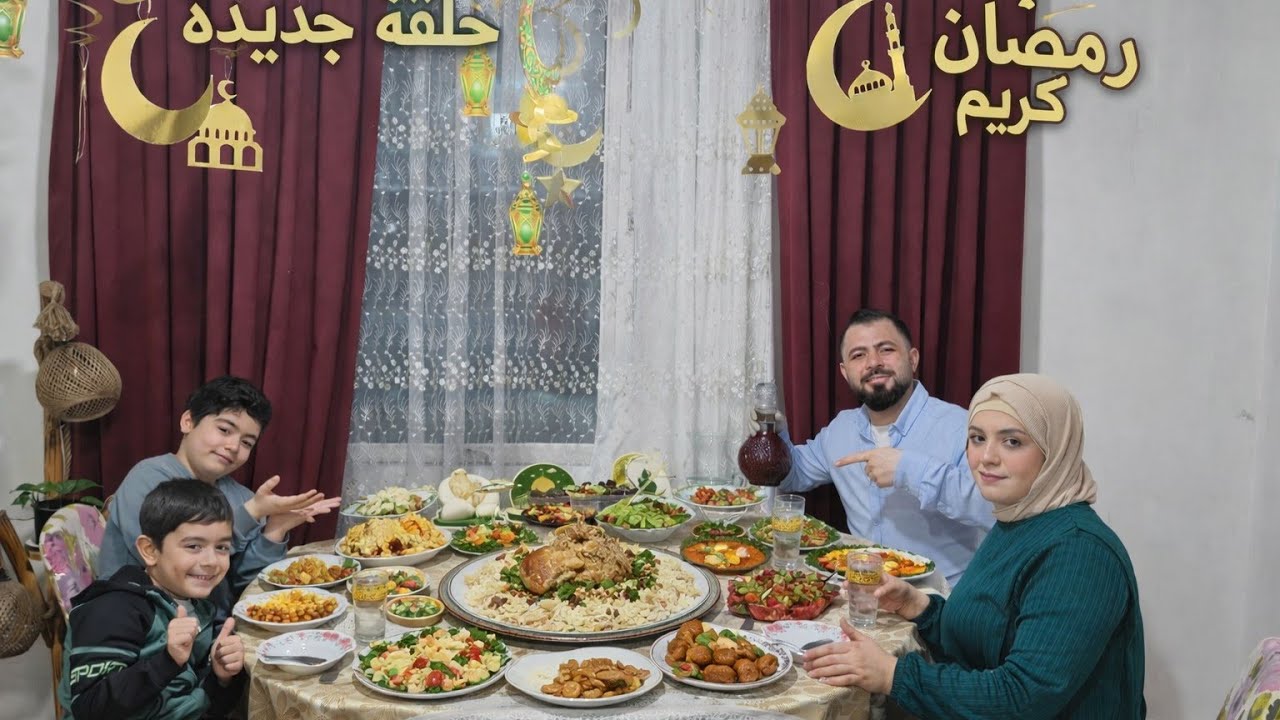 على خط الافطار 🌙اطيب الطبخات الحلبيه عصمت خفنا عليه صار يبكي😭