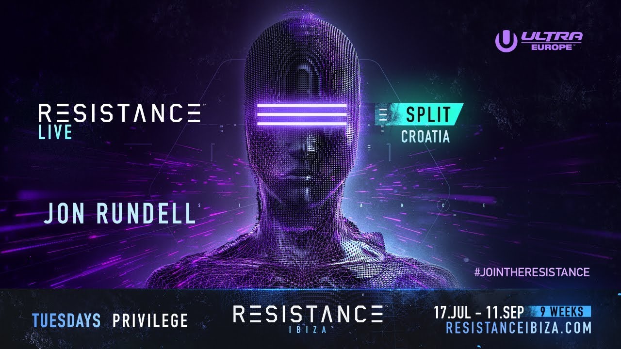 Jon Rundell DJ set  @ Ultra Croatia: Resistance 2018 - Day 2 (BE-AT.TV)