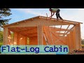 &#39;EASY&#39; Log Cabin Workshop for my dad (insulated monolithic!)