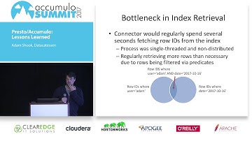 Presto/Accumulo: Lessons Learned