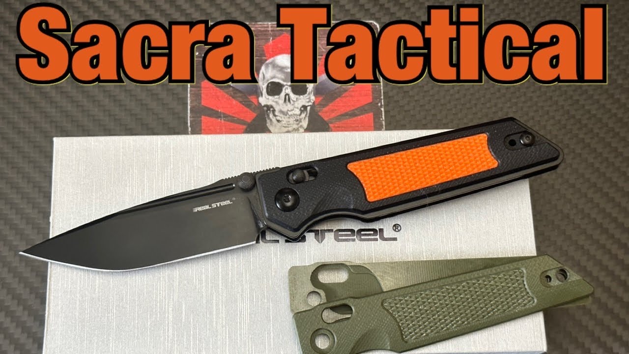 Real Steel Sacra Black Folding Knife