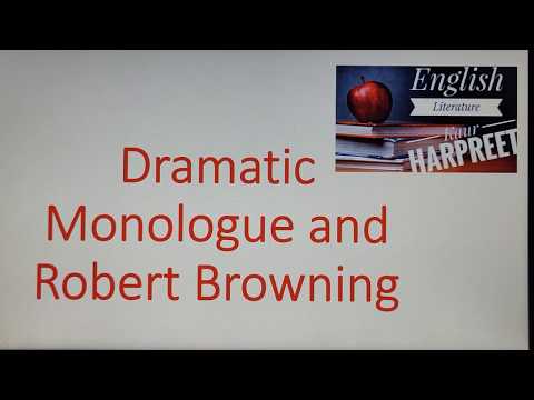 #Robert Browning and Dramatic Monologue