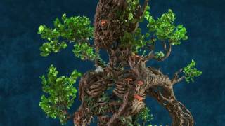 Tree Character 3D Blender Animation Turntable