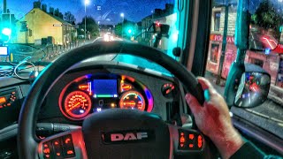 POV DRIVING MY FIRST  NIGHT WORKING  LIKE TRUCK DRIVER   adrian cox  uk
