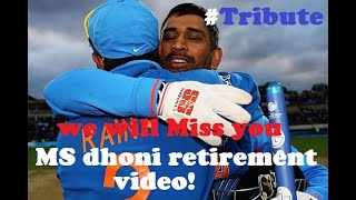 MS Dhoni Retirement video   Main Pal Do Pal Ka Shayar Hu    Instagram Video Dhoni , #suresh raina