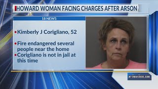 Howard woman arrested on arson charges following Dec. house fire