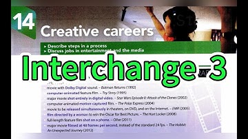 Creative careers. - Interchange 5th Edition Book 3 Unit 14