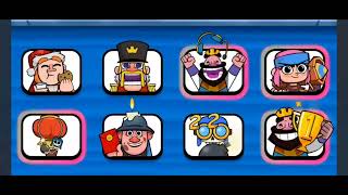 Every emote in clash royal Ecepted evolution emotes subscribe for more