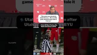 Utah was called for holding on 4th & 10 to extend BYU’s eventual game-winning drive 😬 #shorts