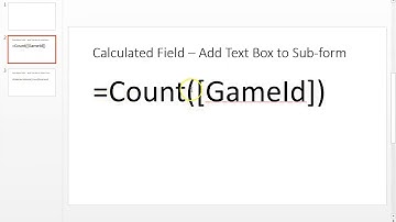 Access 7  Form Calculated Fields