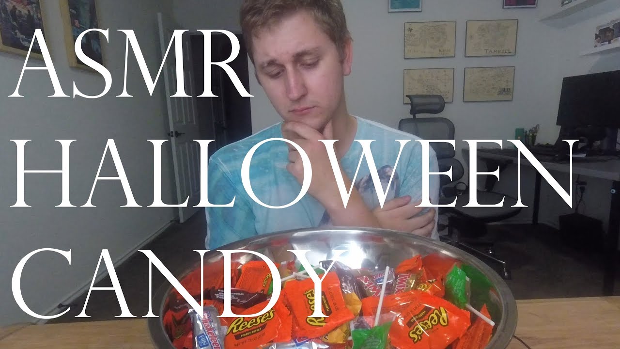 After Halloween Candy Sale Haul (ASMR Crinkling and Eating) YouTube