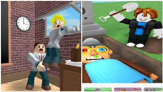 {NEW UPDATES}TEAM GRANDMA ESCAPE!👵🏻 VS ESCAPE SCHOOL OBBY ROBLOX @SNIPERMOHIT